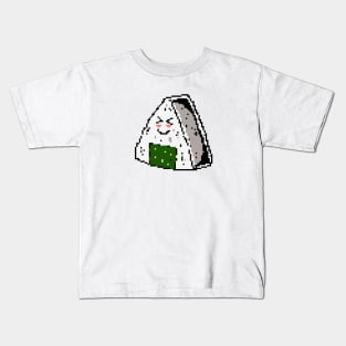 onigiri cute pixel Kids T-Shirt